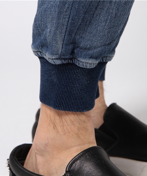 VENCEEXCHANGE(ヴァンスエクスチェンジ)の「裾リブジョグデニム(デニムパンツ・メンズ・ブルー/ダークネイビー・LARGE/SMALL/MEDIUM)」の9枚目の写真