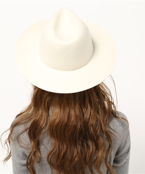 MOUSSY（マウジー）の「SOFT FELT HAT（キャップ・レディース・ホワイト/ボルドー・FREE）」の4枚目の写真