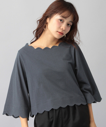 E hyphen world gallery | スカラップ7S プルオーバー(Tシャツ/カットソー)