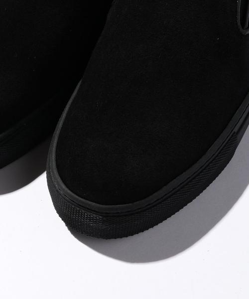 Amb(エーエムビー)の「<Amb> LEATHER SLIP-ON/スニーカー◆(スリッポン・メンズ・ブラック/ホワイト・40/41/42/39)」の4枚目の写真