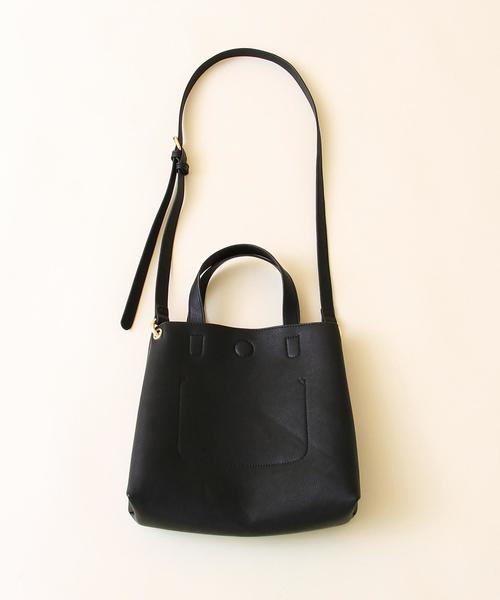 coen（コーエン）の「カラー2WAYショルダーバッグ（ショルダーバッグ・レディース・ブラック/ライトグレー/ダークブラウン/レッド・FREE）」の6枚目の写真