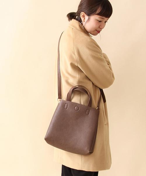 coen（コーエン）の「カラー2WAYショルダーバッグ（ショルダーバッグ・レディース・ブラック/ライトグレー/ダークブラウン/レッド・FREE）」の16枚目の写真