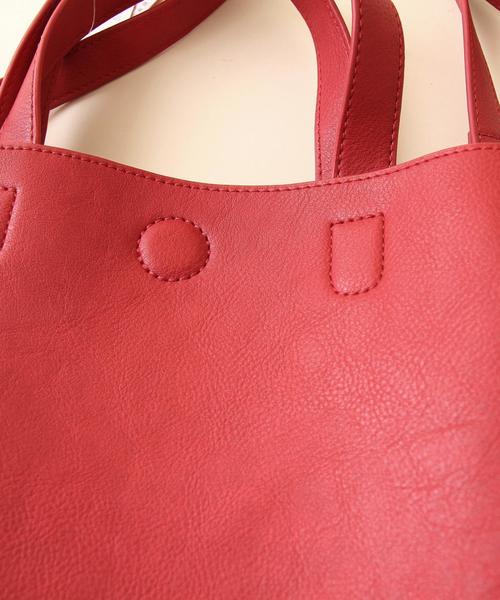 coen（コーエン）の「カラー2WAYショルダーバッグ（ショルダーバッグ・レディース・ブラック/ライトグレー/ダークブラウン/レッド・FREE）」の10枚目の写真