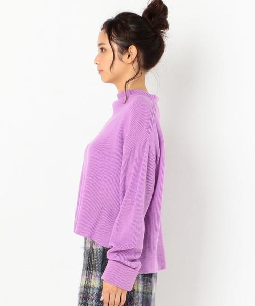 Another Edition（アナザーエディション）の「カタアゼフレッシュカラーニット/AEMBC ｶﾀｱｾﾞ FRESH ｶﾗｰ PO◆（ニット/セーター・レディース・オフホワイト/ブラック/イエロー/パープル・FREE）」の14枚目の写真