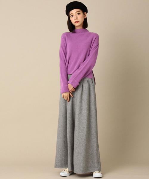 Another Edition（アナザーエディション）の「カタアゼフレッシュカラーニット/AEMBC ｶﾀｱｾﾞ FRESH ｶﾗｰ PO◆（ニット/セーター・レディース・オフホワイト/ブラック/イエロー/パープル・FREE）」の9枚目の写真