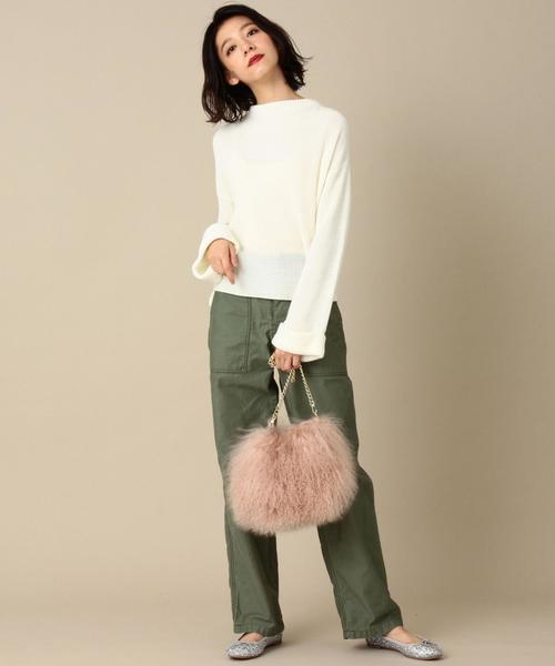 Another Edition（アナザーエディション）の「カタアゼフレッシュカラーニット/AEMBC ｶﾀｱｾﾞ FRESH ｶﾗｰ PO◆（ニット/セーター・レディース・オフホワイト/ブラック/イエロー/パープル・FREE）」の12枚目の写真