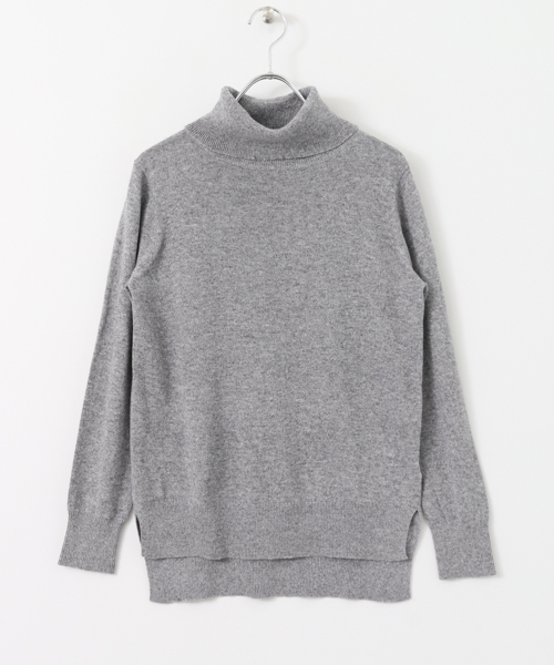 URBAN RESEARCH Sonny Label（アーバンリサーチサニーレーベル）の「Sonny Label ウォッシャブルベーシックタートルニット（ニット/セーター・レディース・オフホワイト/グレー/キャメル/パープル系その他/ブラック・FREE）」の17枚目の写真