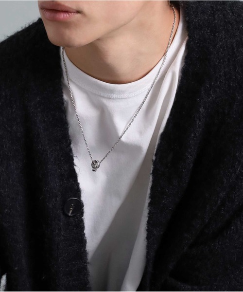 LION HEART（ライオンハート）の「“for Gift”槌目ダブルリングネックレス/シルバー925【LION HEART / ライオンハート】（ネックレス・メンズ・シルバー・50cm）」の10枚目の写真