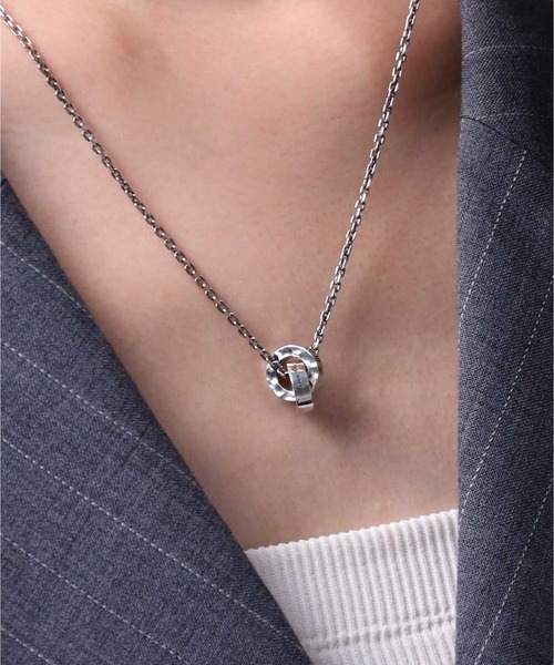 LION HEART（ライオンハート）の「“for Gift”槌目ダブルリングネックレス/シルバー925【LION HEART / ライオンハート】（ネックレス・メンズ・シルバー・50cm）」の16枚目の写真