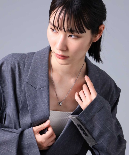 LION HEART（ライオンハート）の「“for Gift”槌目ダブルリングネックレス/シルバー925【LION HEART / ライオンハート】（ネックレス・メンズ・シルバー・50cm）」の20枚目の写真