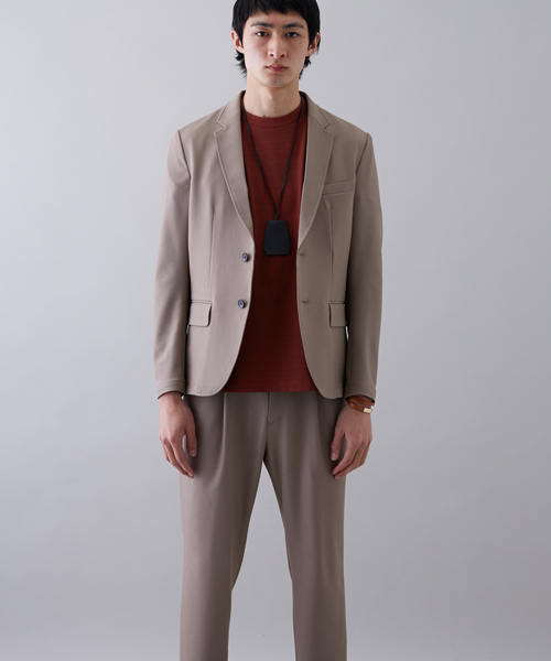 STUDIOUS（ステュディオス）の「サマーCOOLライトジャケット（テーラードジャケット・メンズ・ベージュ/ブラック・1/3/2）」の14枚目の写真