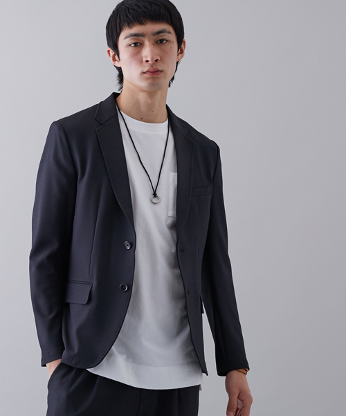 STUDIOUS（ステュディオス）の「サマーCOOLライトジャケット（テーラードジャケット・メンズ・ベージュ/ブラック・1/3/2）」の11枚目の写真