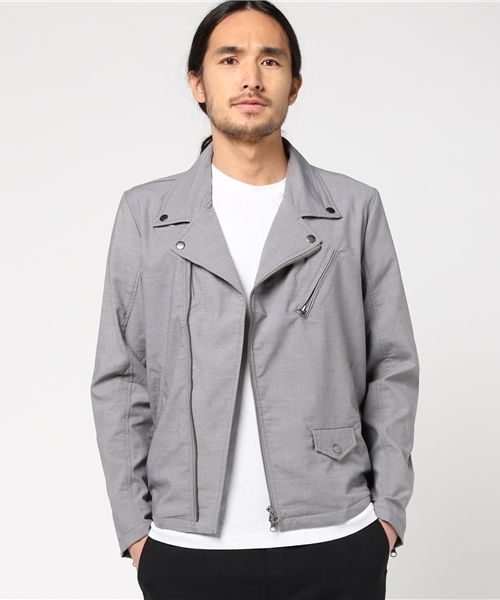 ROOPTOKYO(ループトウキョウ)の「TR Wライダースジャケット(ライダースジャケット・メンズ・ネイビー/グレー/ブラック・M/L/XL)」の6枚目の写真
