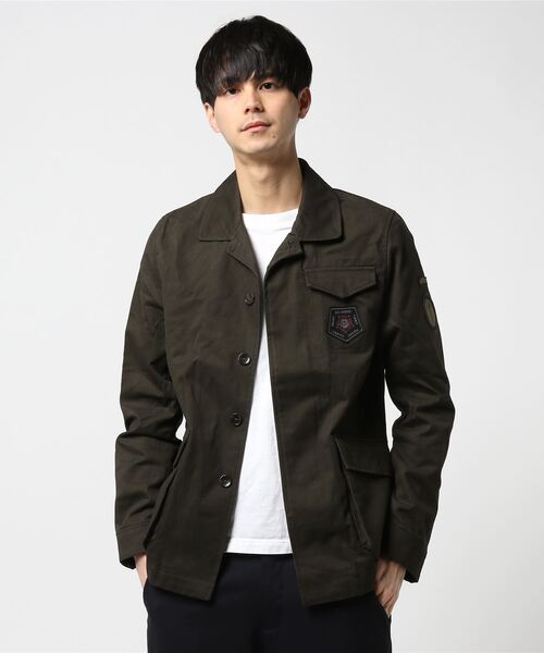 Ben Sherman（ベンシャーマン）の「ミリタリーツイルジャケット（ミリタリージャケット・メンズ・ブラック/ブラウン系その他・MEDIUM/SMALL/X-SMALL）」の2枚目の写真