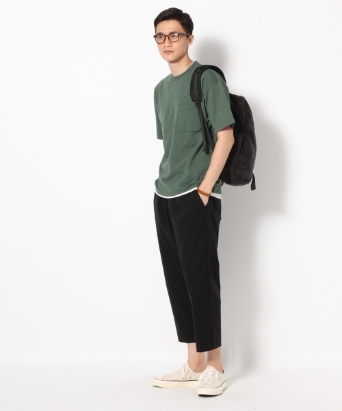 GLOBAL WORK（グローバルワーク）の「【汗ジミ軽減】インレイレイヤード半袖/763956（Tシャツ/カットソー・メンズ・レッド/グリーン/ネイビー/オフホワイト・LARGE/SMALL/X-LARGE/MEDIUM）」の16枚目の写真