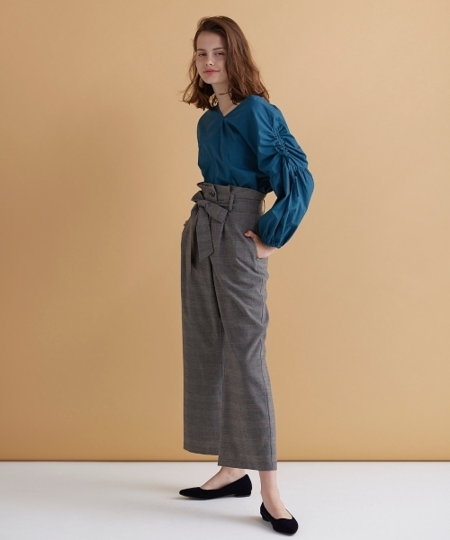 le.coeur blanc（ルクールブラン）の「【WEB限定PRICE】グレンチェックワイドパンツ（その他パンツ・レディース・グレー系その他/ブラウン系その他2・SMALL/MEDIUM）」の11枚目の写真