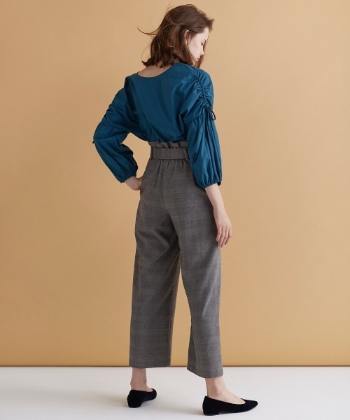 le.coeur blanc（ルクールブラン）の「【WEB限定PRICE】グレンチェックワイドパンツ（その他パンツ・レディース・グレー系その他/ブラウン系その他2・SMALL/MEDIUM）」の13枚目の写真