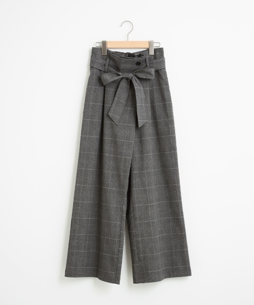 le.coeur blanc（ルクールブラン）の「【WEB限定PRICE】グレンチェックワイドパンツ（その他パンツ・レディース・グレー系その他/ブラウン系その他2・SMALL/MEDIUM）」の14枚目の写真