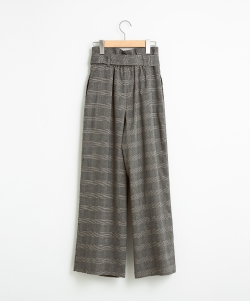 le.coeur blanc（ルクールブラン）の「【WEB限定PRICE】グレンチェックワイドパンツ（その他パンツ・レディース・グレー系その他/ブラウン系その他2・SMALL/MEDIUM）」の16枚目の写真