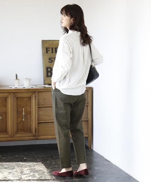 coen（コーエン）の「キャロットチノパンツ（チノパンツ・レディース・ネイビー/カーキ/ベージュ・LARGE/MEDIUM/SMALL）」の20枚目の写真