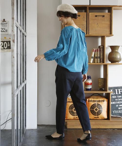coen（コーエン）の「キャロットチノパンツ（チノパンツ・レディース・ネイビー/カーキ/ベージュ・LARGE/MEDIUM/SMALL）」の14枚目の写真