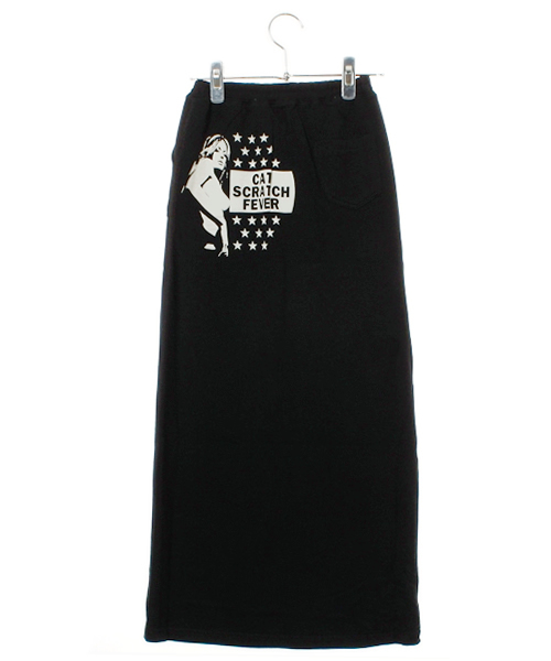 JOEY HYSTERIC（ジョーイヒステリック）の「SCRATCH FEVER pt ロングSK（スカート・キッズ・ブラック/グレー/レッド・LARGE）」の4枚目の写真