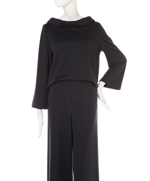 22 OCTOBRE（ヴァンドゥ－オクトーブル）の「グレンチェックジャカードＰＯ（シャツ/ブラウス・レディース・グレー/チャコール・38/36）」の8枚目の写真