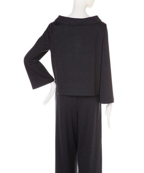 22 OCTOBRE（ヴァンドゥ－オクトーブル）の「グレンチェックジャカードＰＯ（シャツ/ブラウス・レディース・グレー/チャコール・38/36）」の9枚目の写真