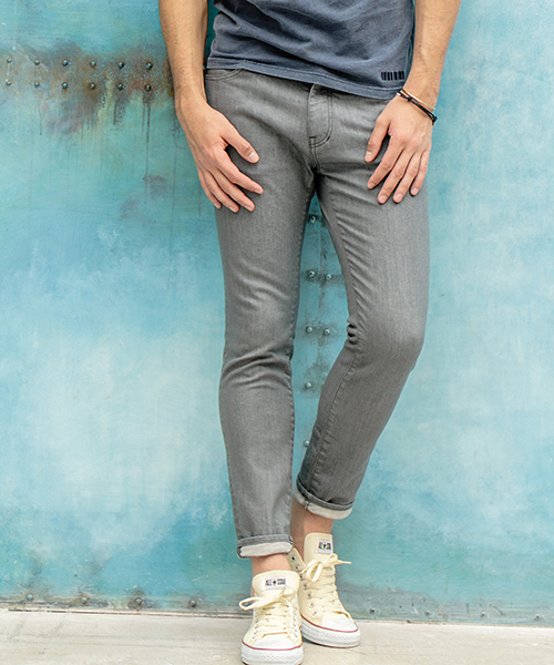 felkod（フィルコッド）の「mp5818-Contemporary Stretch Denim Pants (One Wash) デニムパンツ（デニムパンツ・メンズ・インディゴブルー/ライトグレー/ブラック・L/S/M）」の3枚目の写真