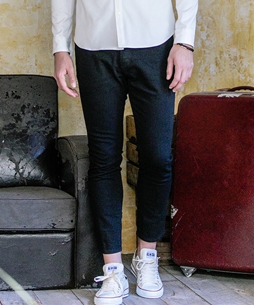 felkod（フィルコッド）の「mp5818-Contemporary Stretch Denim Pants (One Wash) デニムパンツ（デニムパンツ・メンズ・インディゴブルー/ライトグレー/ブラック・L/S/M）」の2枚目の写真