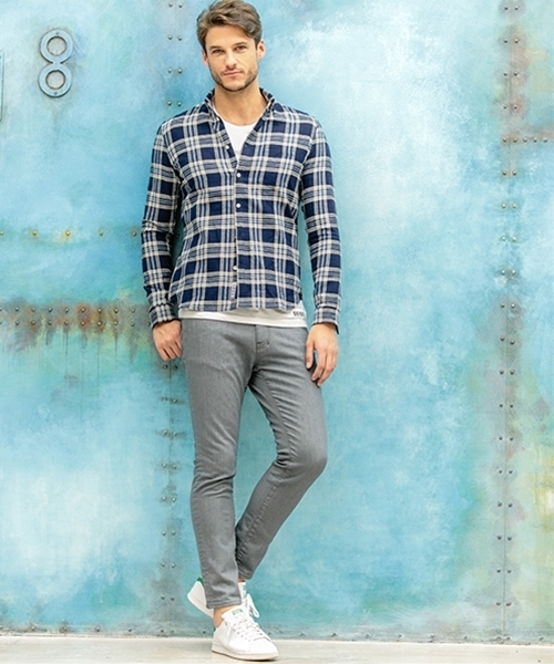 felkod（フィルコッド）の「mp5818-Contemporary Stretch Denim Pants (One Wash) デニムパンツ（デニムパンツ・メンズ・インディゴブルー/ライトグレー/ブラック・L/S/M）」の5枚目の写真