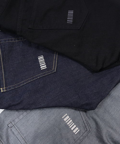 felkod（フィルコッド）の「mp5818-Contemporary Stretch Denim Pants (One Wash) デニムパンツ（デニムパンツ・メンズ・インディゴブルー/ライトグレー/ブラック・L/S/M）」の15枚目の写真