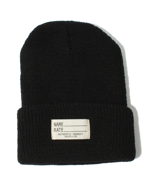 SHIPS（シップス）の「SA: アメリカ製 ニットキャップ（ニットキャップ/ビーニー・メンズ・ブラック/ネイビー・ONE SIZE）」の2枚目の写真