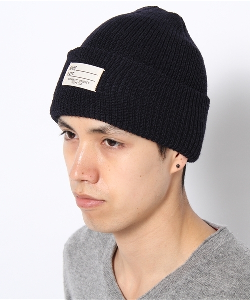 SHIPS（シップス）の「SA: アメリカ製 ニットキャップ（ニットキャップ/ビーニー・メンズ・ブラック/ネイビー・ONE SIZE）」の6枚目の写真