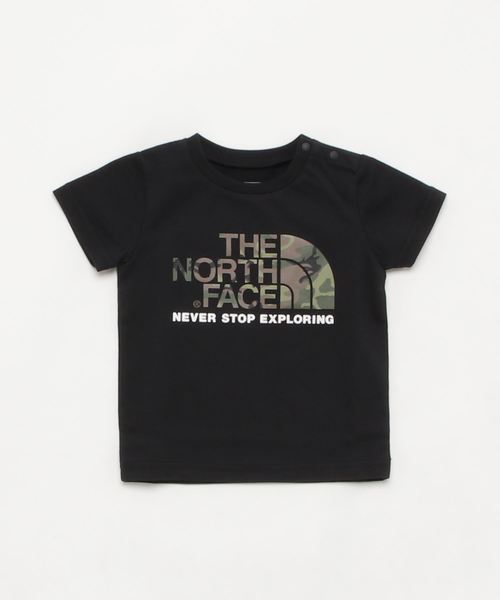 THE NORTH FACE(ザノースフェイス)の「ザ・ノース・フェイス キッズカットソー / ショートスリーブカモロゴティー(Tシャツ/カットソー・キッズ・ホワイト/ブラック/ミックスグレー・90/100/110/120/80/130/140/150)」の2枚目の写真