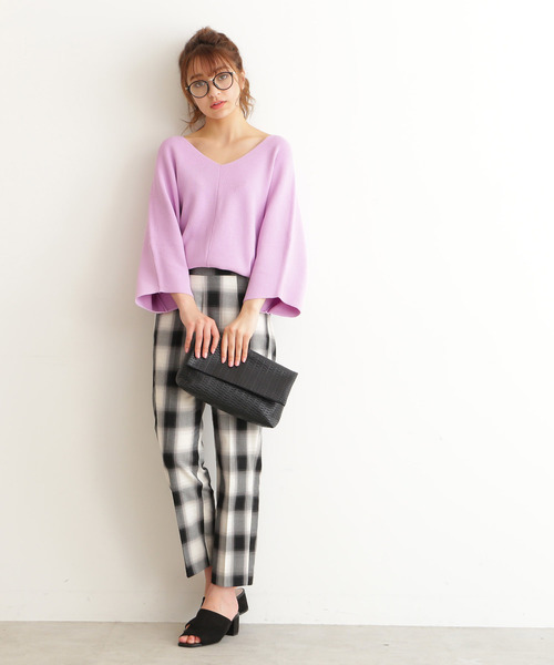 FREE'S MART（フリーズマート）の「◆ぼかしチェックテーパードパンツ（その他パンツ・レディース・ブラック系その他/レッド系その他・SMALL/MEDIUM）」の22枚目の写真