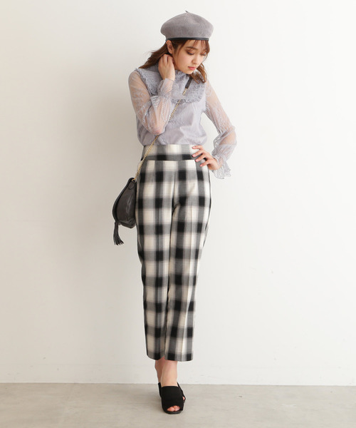 FREE'S MART（フリーズマート）の「◆ぼかしチェックテーパードパンツ（その他パンツ・レディース・ブラック系その他/レッド系その他・SMALL/MEDIUM）」の16枚目の写真