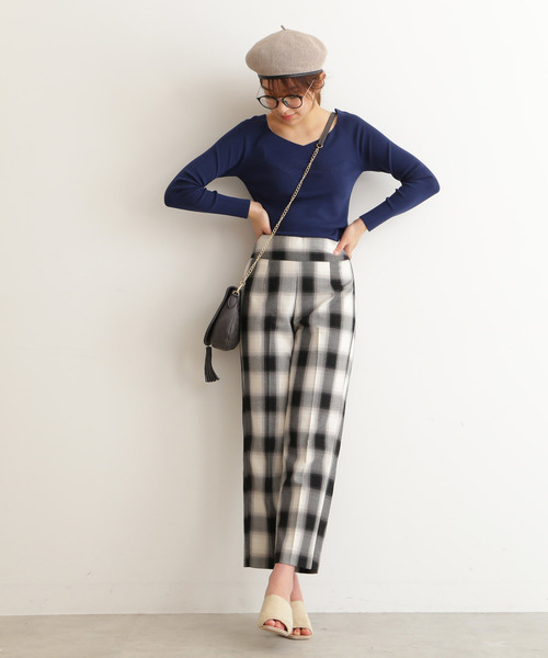 FREE'S MART（フリーズマート）の「◆ぼかしチェックテーパードパンツ（その他パンツ・レディース・ブラック系その他/レッド系その他・SMALL/MEDIUM）」の10枚目の写真