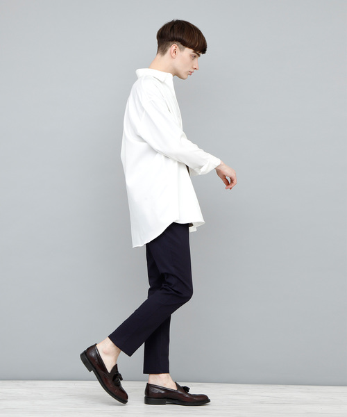 EMMA CLOTHES(エマクローズ)の「スリムアンクルスキニーストレッチパンツ(チノパンツ・メンズ・ブラック/チャコールグレー/ネイビー/ベージュ/カーキ/グレー・M/L)」の6枚目の写真