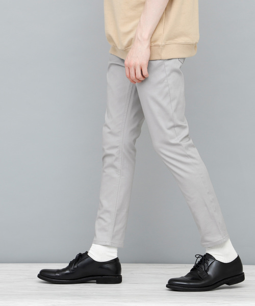 EMMA CLOTHES(エマクローズ)の「スリムアンクルスキニーストレッチパンツ(チノパンツ・メンズ・ブラック/チャコールグレー/ネイビー/ベージュ/カーキ/グレー・M/L)」の12枚目の写真
