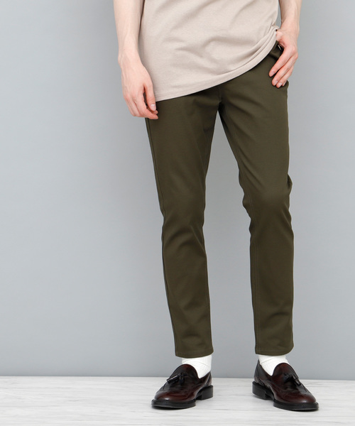 EMMA CLOTHES(エマクローズ)の「スリムアンクルスキニーストレッチパンツ(チノパンツ・メンズ・ブラック/チャコールグレー/ネイビー/ベージュ/カーキ/グレー・M/L)」の16枚目の写真
