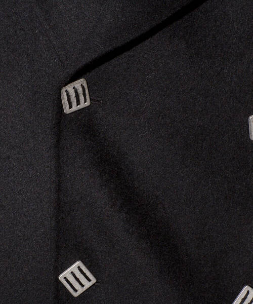 CDM BY CARPEDIEM（シーディーエムバイカルペディエム）の「CDM BY CARPEDIEM(シーディーエム バイ カルペディエム)カシミヤブレンドダブルフェイスウールコート（チェスターコート・メンズ・ブラック/カーキ・SMALL/MEDIUM/LARGE）」の14枚目の写真