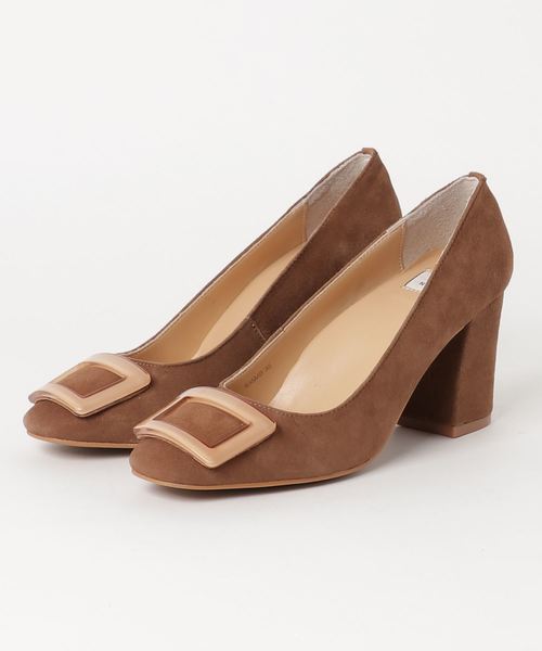 mio notis（ミオノティス）の「スクエアートウバックルパンプス（パンプス・レディース・ブラック/ブラウン/グレー・38/39/35/36/37）」の7枚目の写真