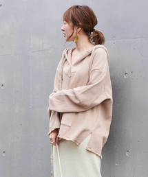 DouDou | ワッフルメキシカンパーカー(Tシャツ/カットソー)