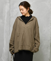 DouDou | ワッフルメキシカンパーカー(Tシャツ/カットソー)