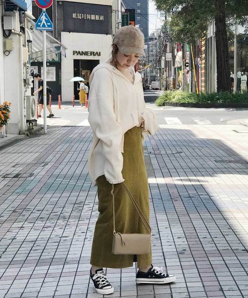 DouDou（ドゥドゥ）の「ワッフルメキシカンパーカー（Tシャツ/カットソー・レディース・ブラック/ベージュ/オフホワイト/カーキ・FREE）」の8枚目の写真