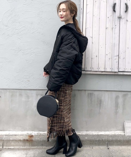 archives（アルシーヴ）の「【WEB限定】ラップ風ツイードフリンジスカート（スカート・レディース・グリーン系その他/キャメル/ピンク/ブルー/レッド・MEDIUM）」の14枚目の写真