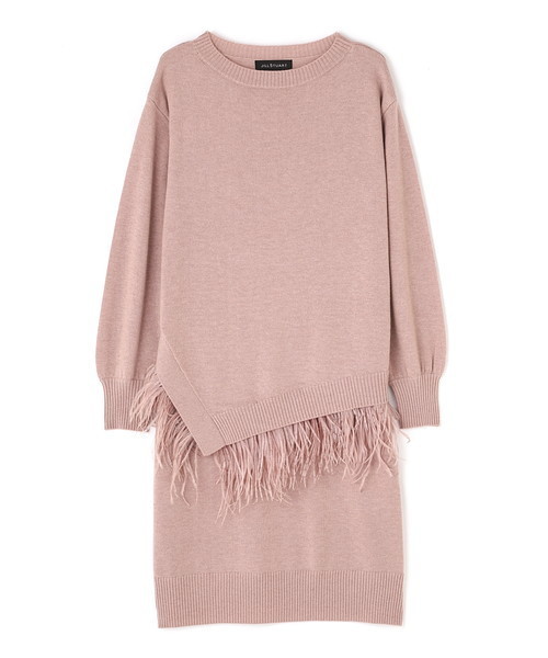 JILL STUART(ジルスチュアート)の「ファーマイアニットワンピース(ワンピース・レディース・グレー/グリーン/ピンク・FREE)」の3枚目の写真