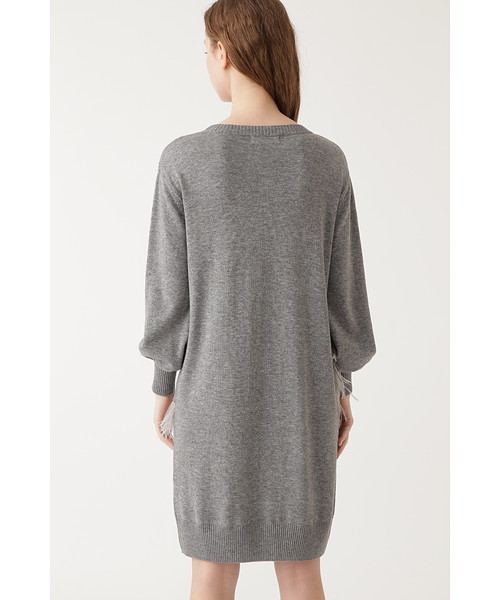JILL STUART(ジルスチュアート)の「ファーマイアニットワンピース(ワンピース・レディース・グレー/グリーン/ピンク・FREE)」の4枚目の写真