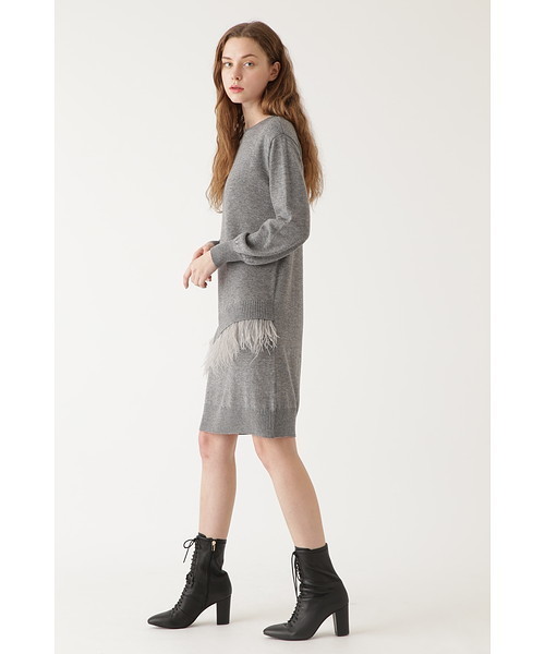 JILL STUART(ジルスチュアート)の「ファーマイアニットワンピース(ワンピース・レディース・グレー/グリーン/ピンク・FREE)」の14枚目の写真